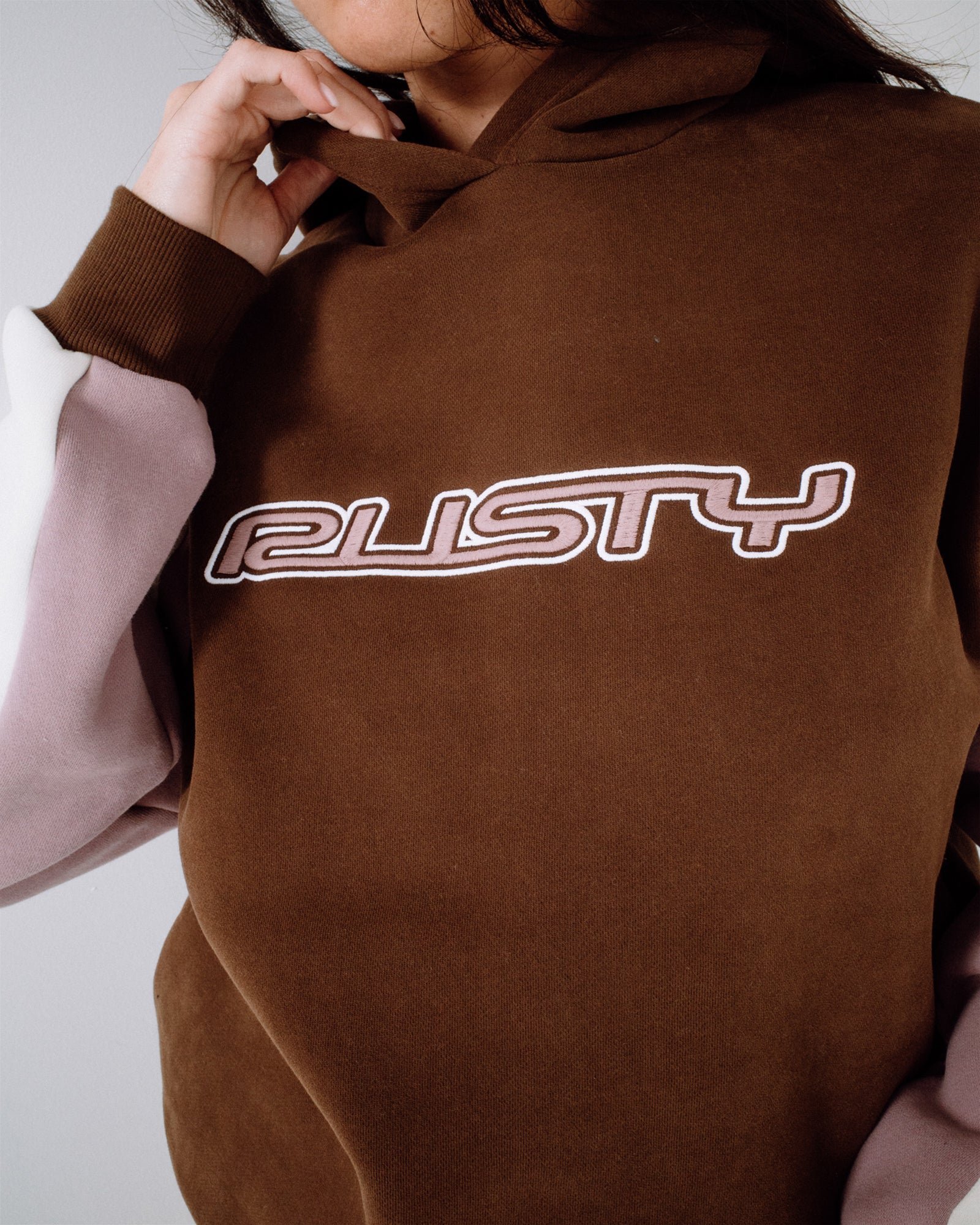 Womens Neopole Panelled Pullover Hoodie