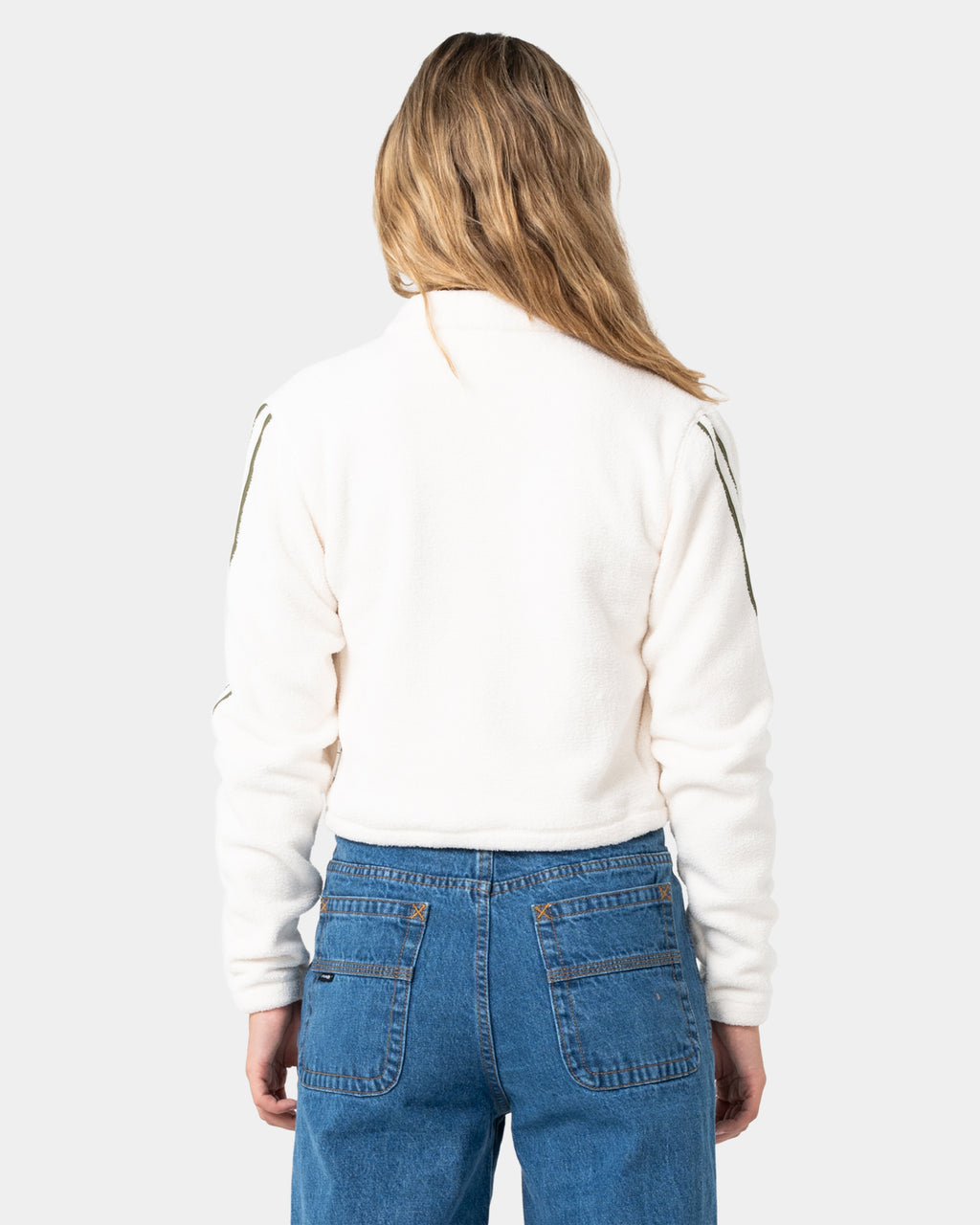 Womens Freeway Crop Polar Fleece Jacket