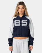 Womens Harvest Cropped Zip Up Hoodie