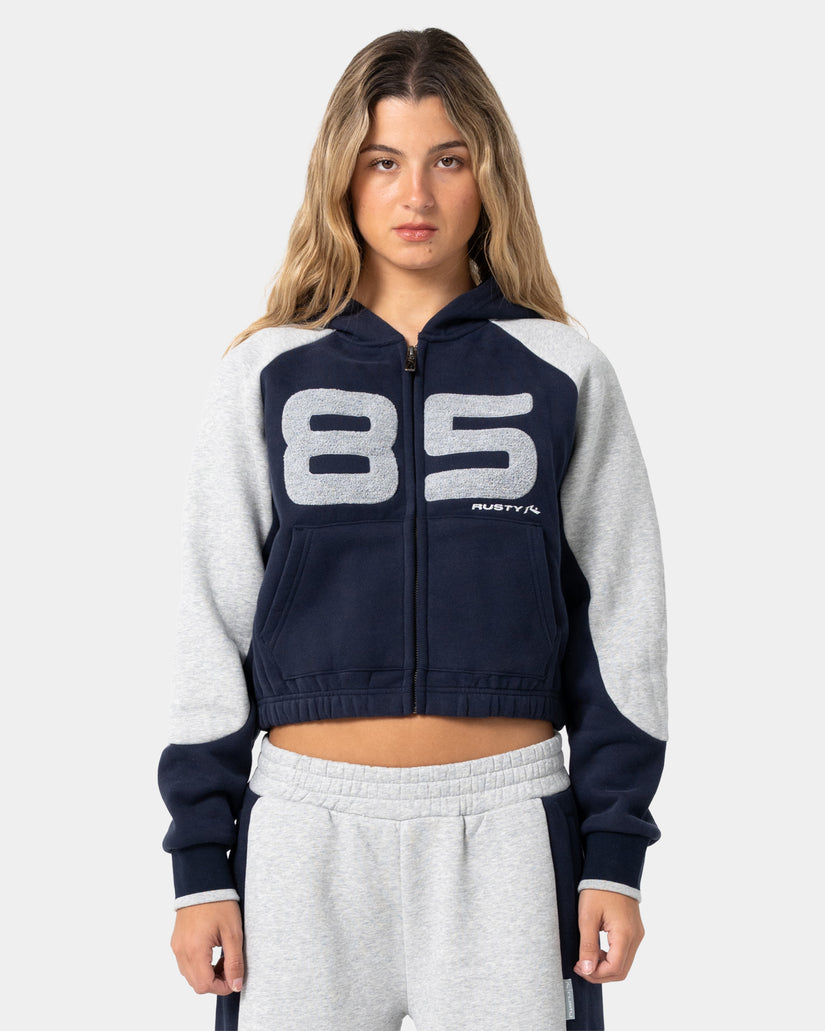 Womens Harvest Cropped Zip Up Hoodie