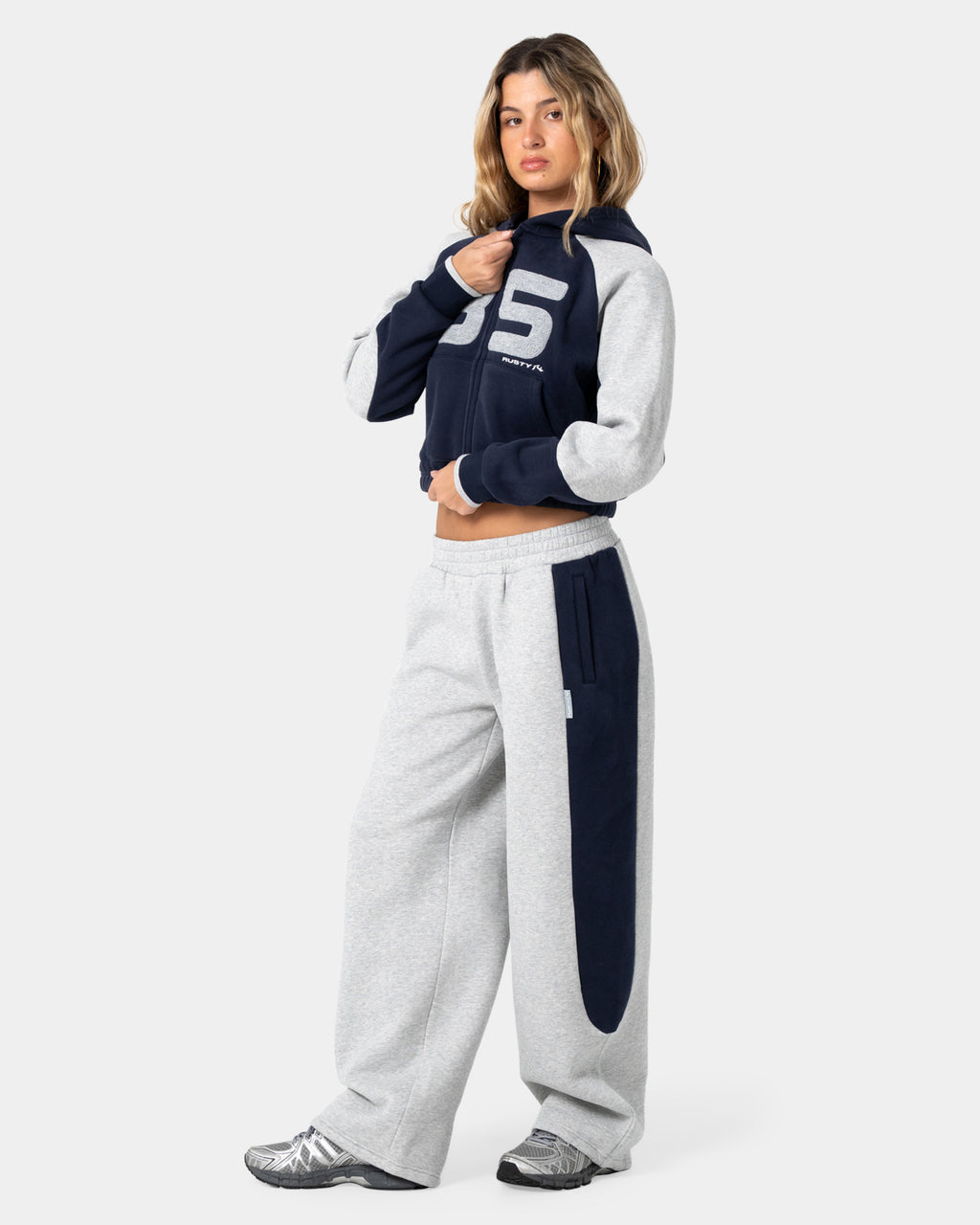 Womens Harvest Cropped Zip Up Hoodie