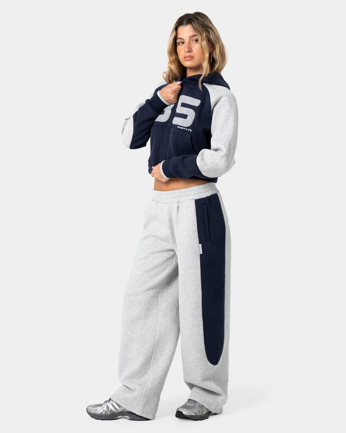 Womens Harvest Cropped Zip Up Hoodie