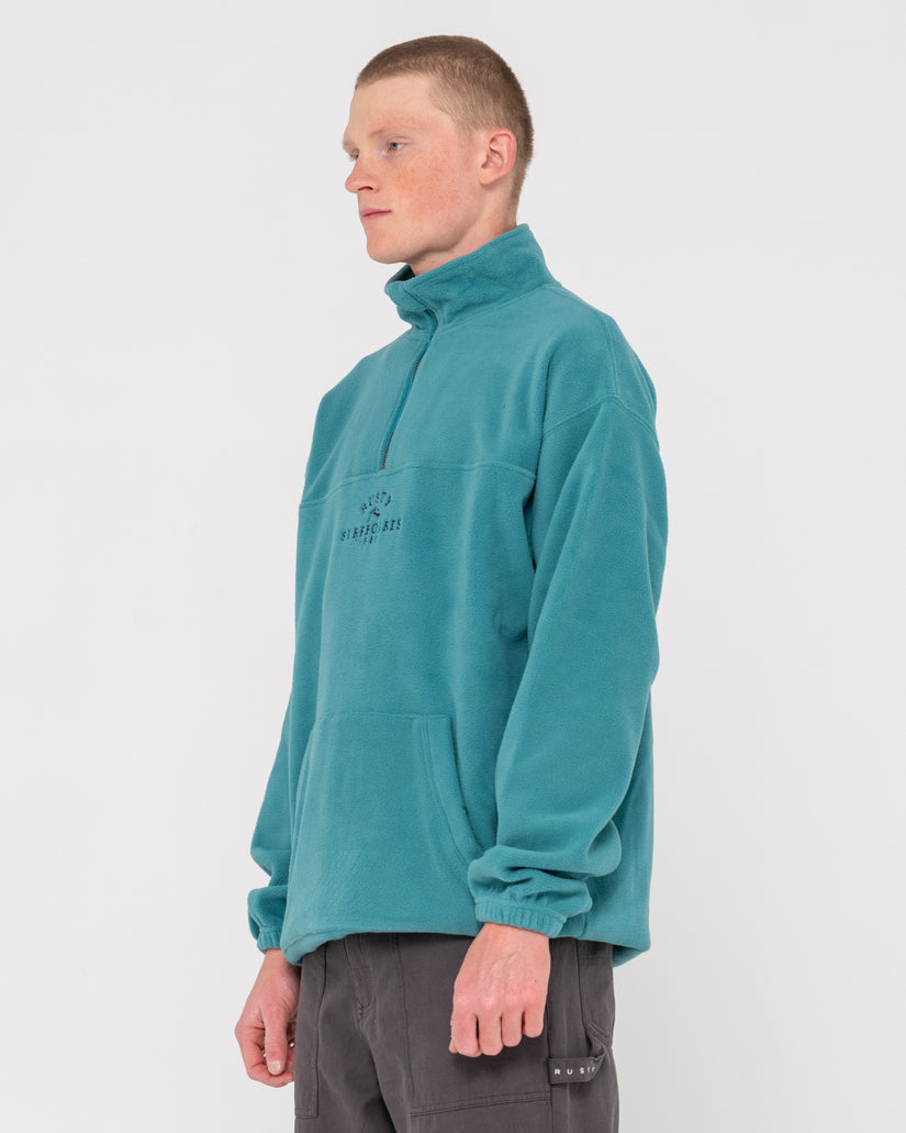 MENS MIDDLE SECTION CREW POLAR FLEECE TOP