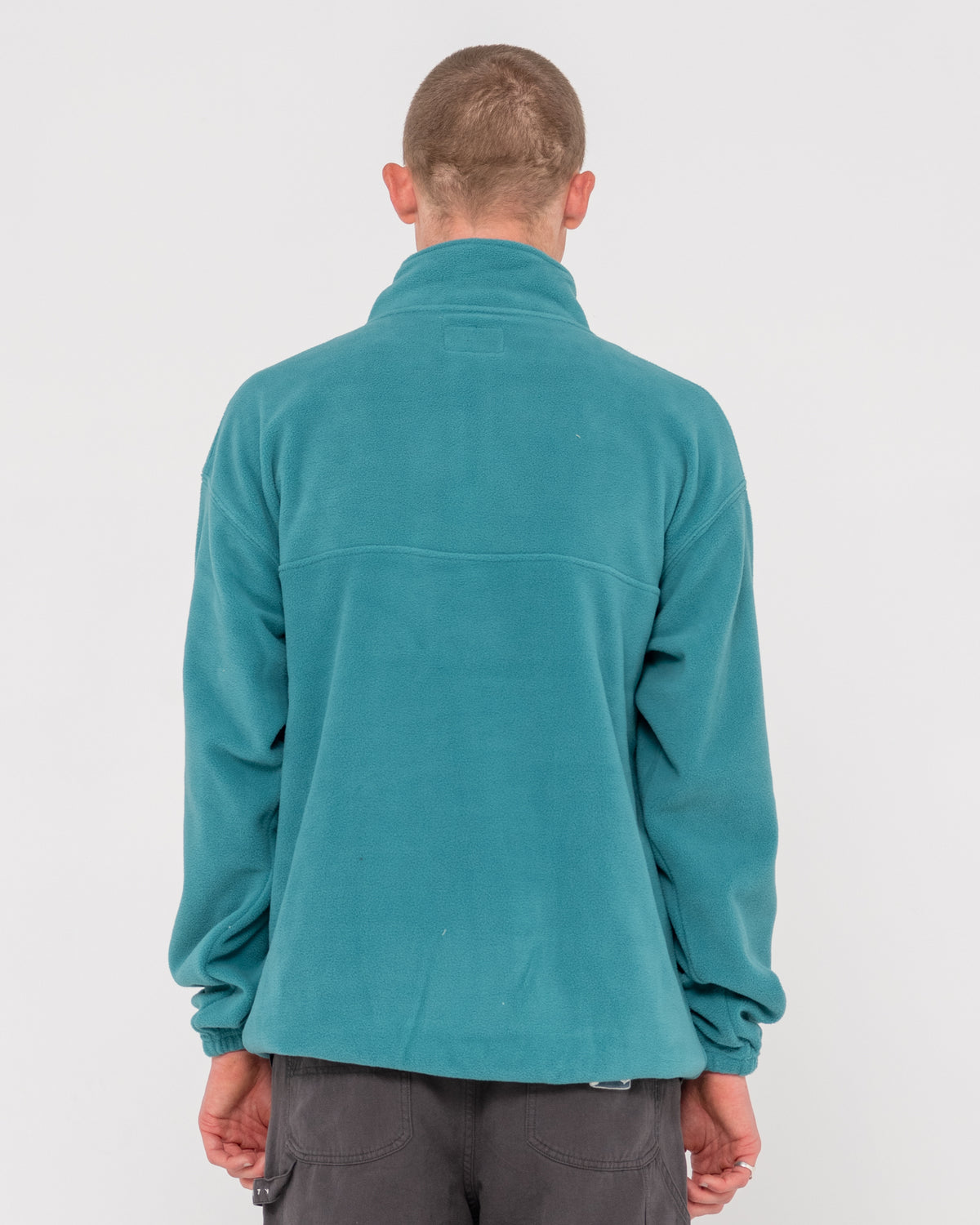 MENS MIDDLE SECTION CREW POLAR FLEECE TOP