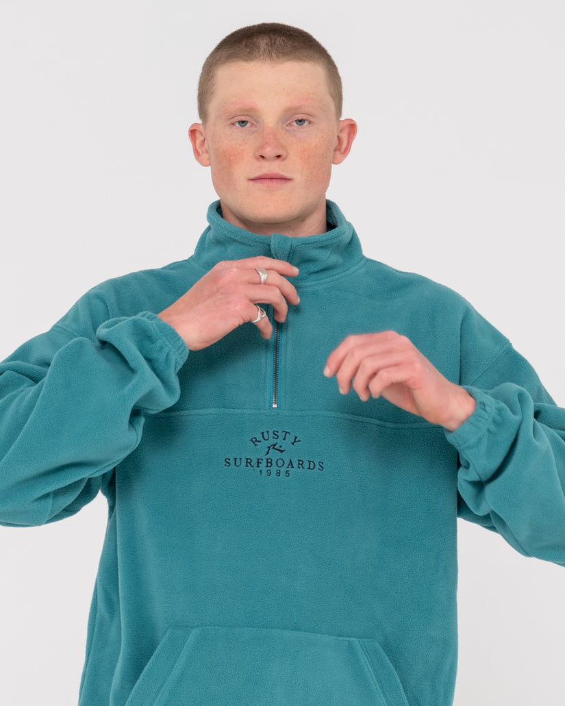 MENS MIDDLE SECTION CREW POLAR FLEECE TOP
