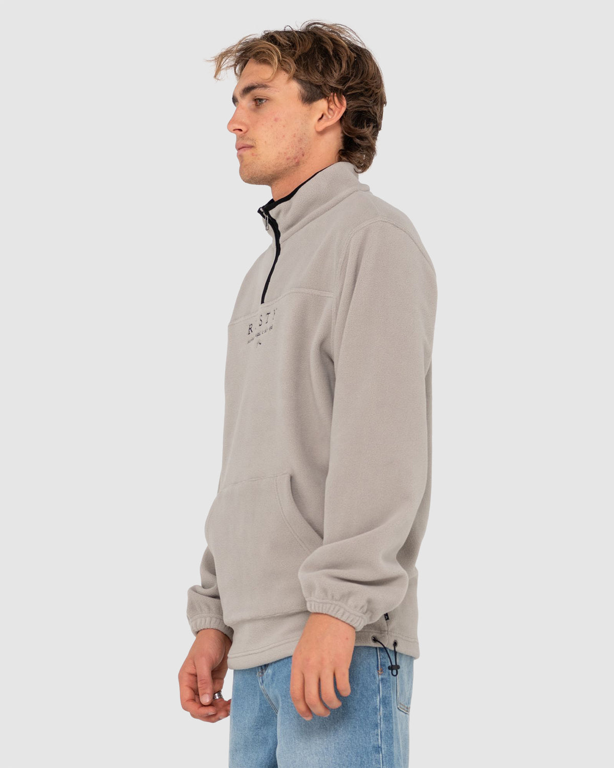 Mens Big Bang 1/4 Zip Polar Fleece Jumper