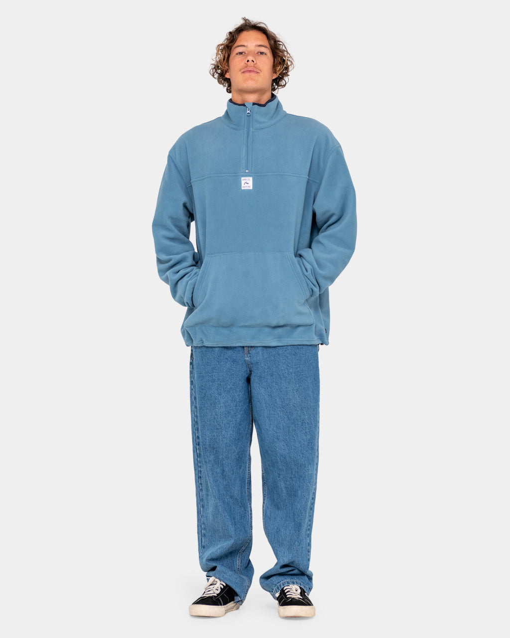 MENS CORE DIVISION POLAR QUARTER ZIP FLEECE JUMPER