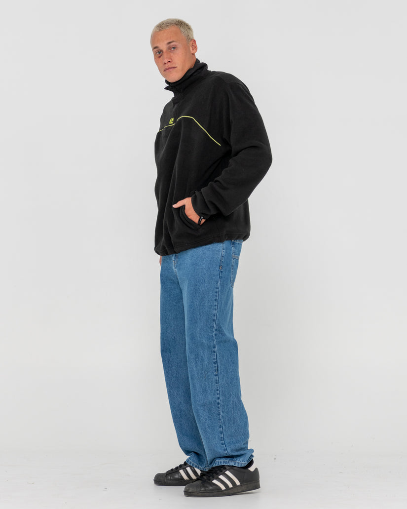 Mens R-Tek Quarter Zip Tech Fleece Jumper