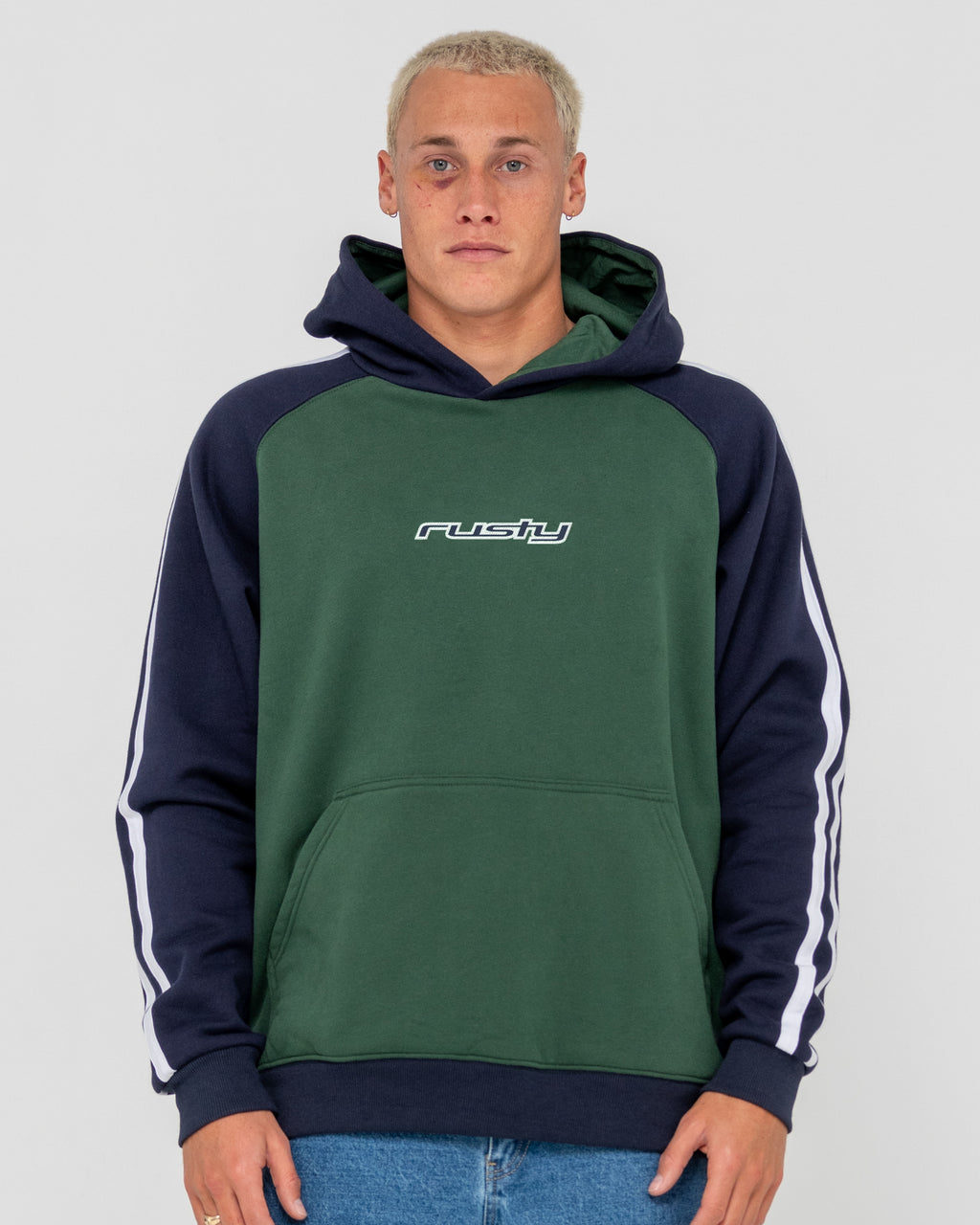 Mens Denny Raglan Pullover Hoodie