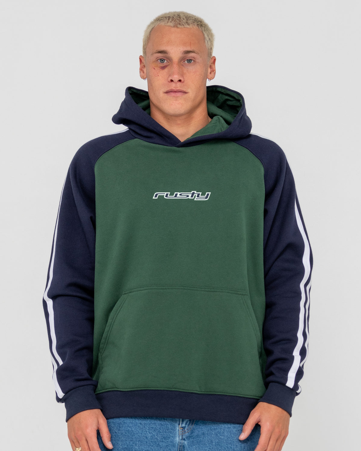 Mens Denny Raglan Pullover Hoodie