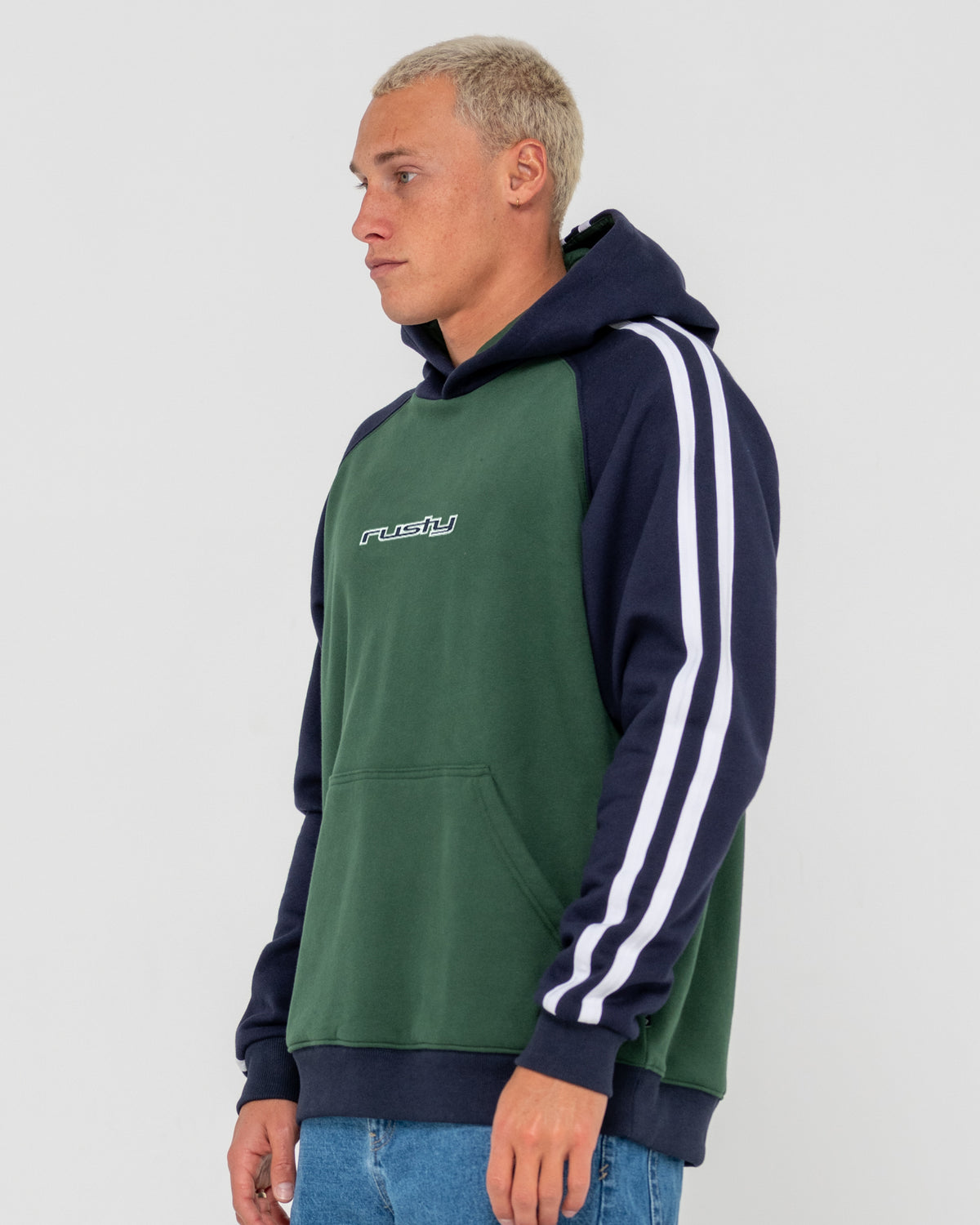 Mens Denny Raglan Pullover Hoodie
