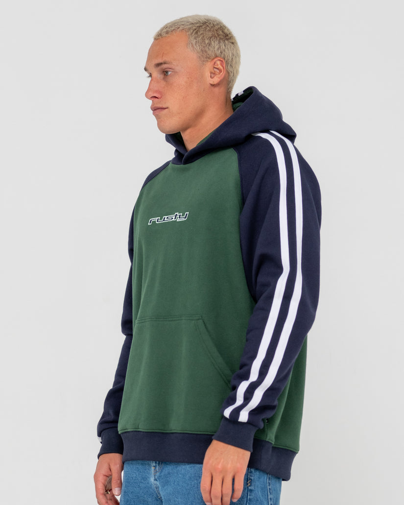 Mens Denny Raglan Pullover Hoodie