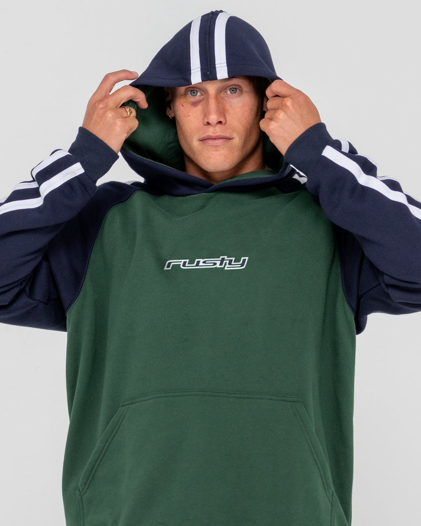 Mens Denny Raglan Pullover Hoodie