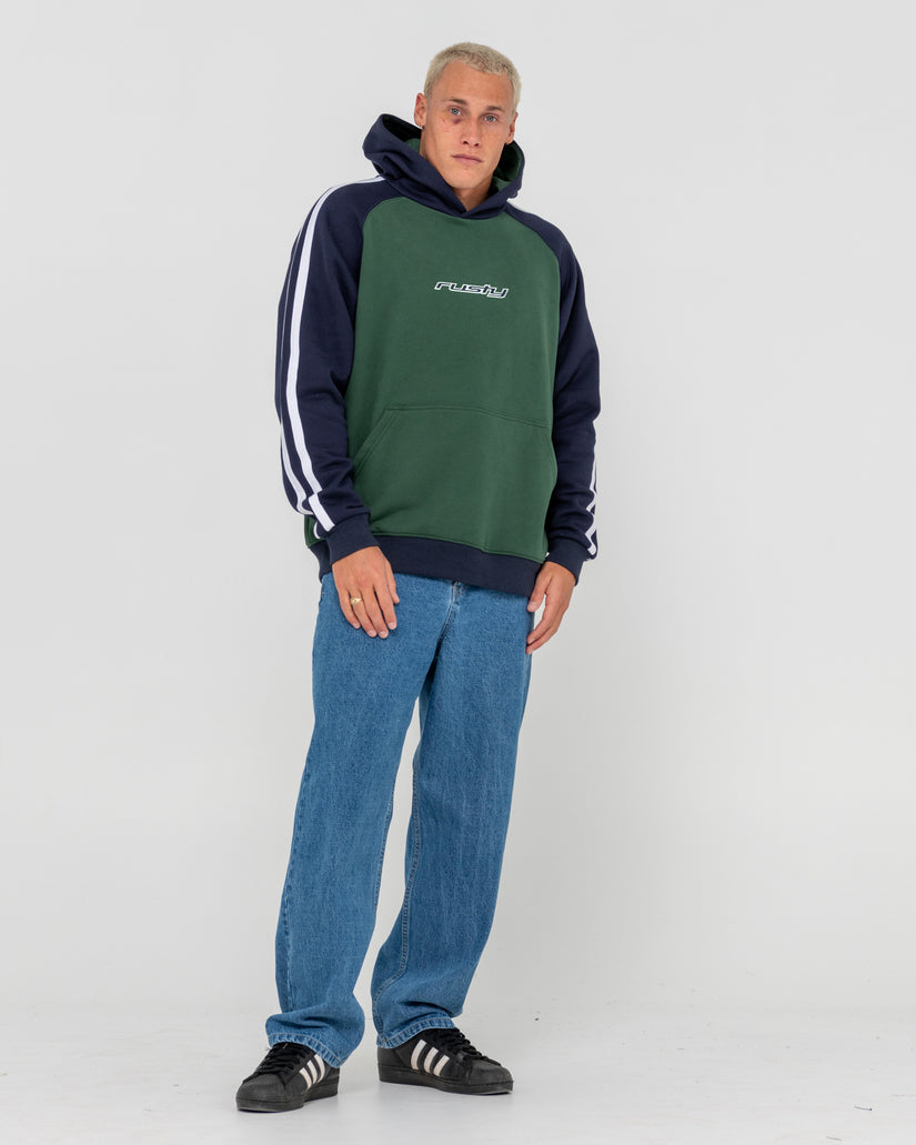 Mens Denny Raglan Pullover Hoodie