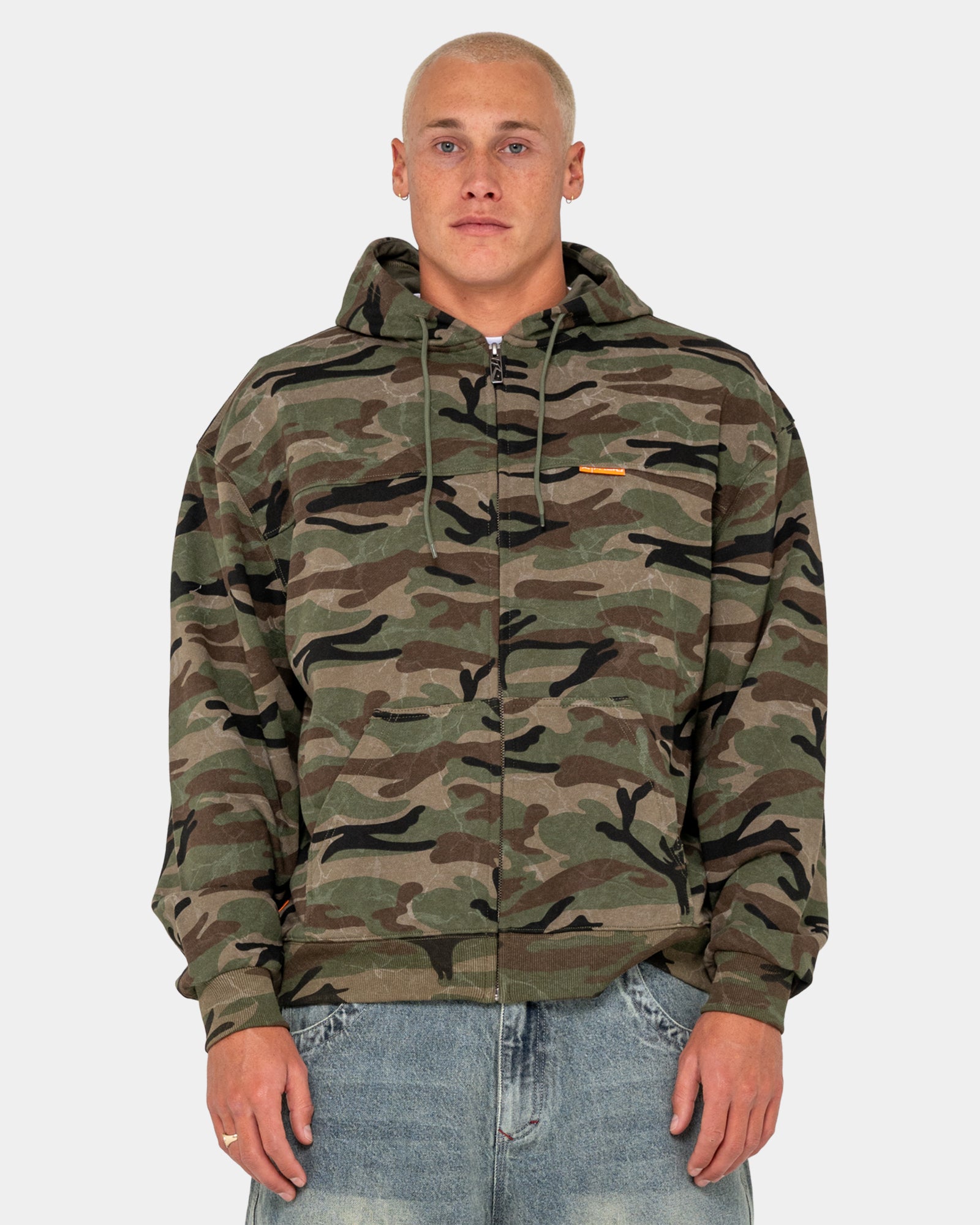 Mens Rambo Zip Up Hoodie