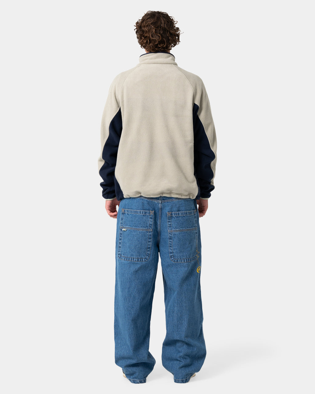 Mens Blizzard Quarter Zip Polar Fleece Jumper