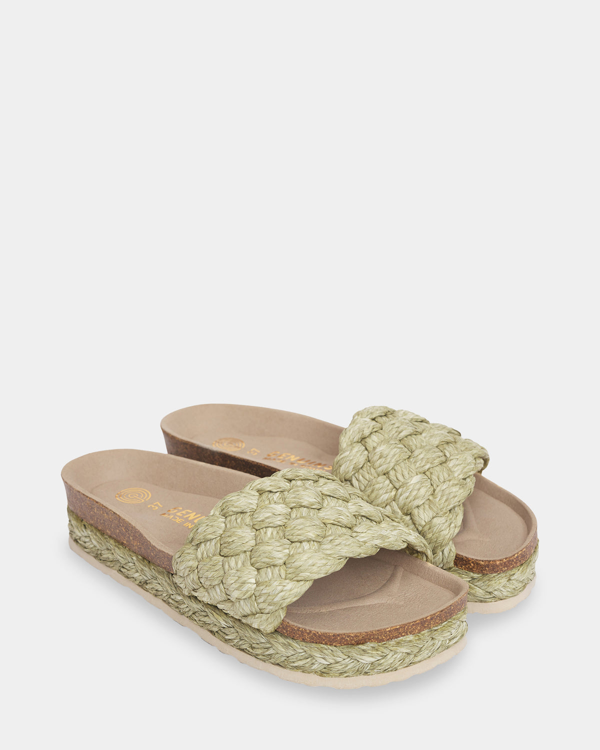 Reggae Raffia Slides