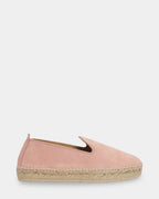 Sabina Velour Leather Espadrille Slip-On Shoes