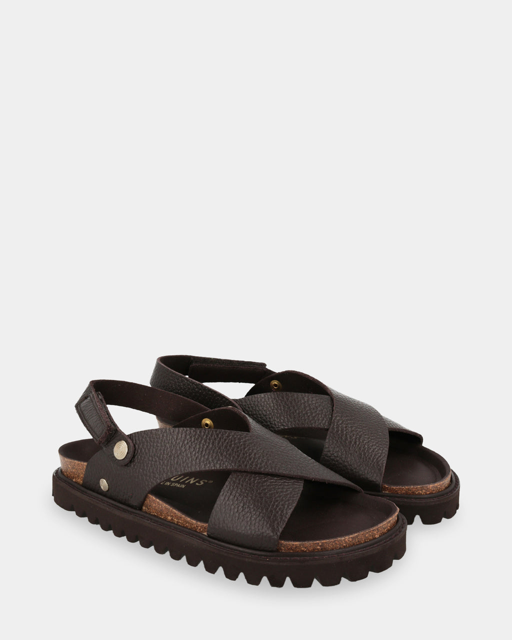Fibonacci Leather Criss-Cross Sandals