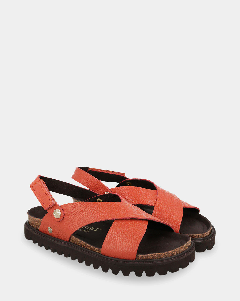 Fibonacci Leather Criss-Cross Sandals