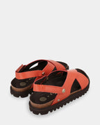 Fibonacci Leather Criss-Cross Sandals