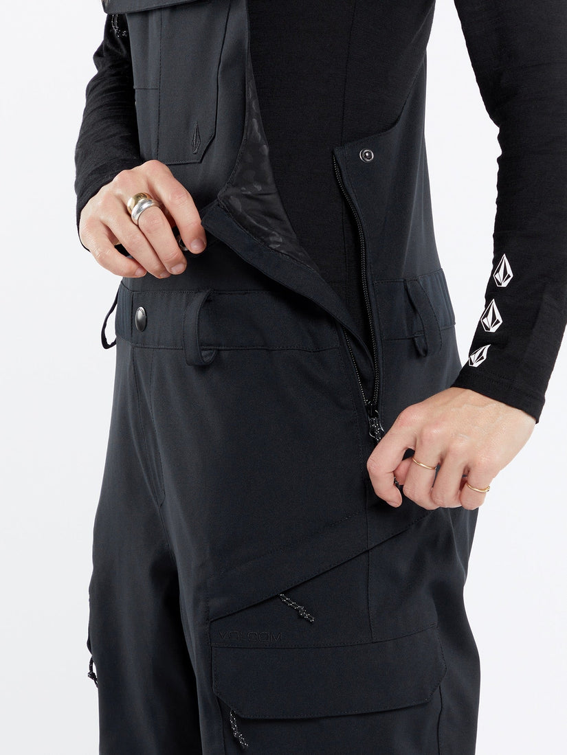 Womens Creston 3Dstretch Bib Overalls - Black (2023)