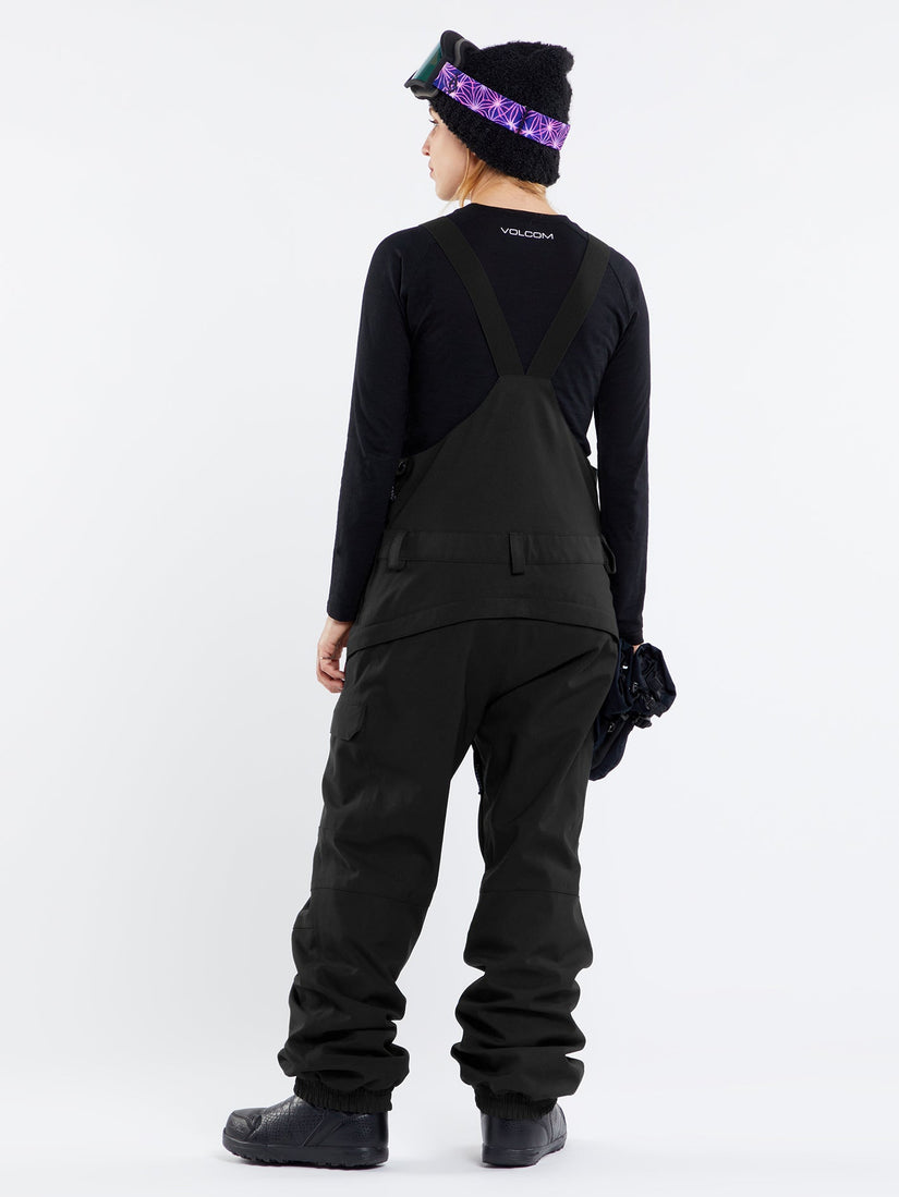 Womens Creston 3Dstretch Bib Overalls - Black (2023)