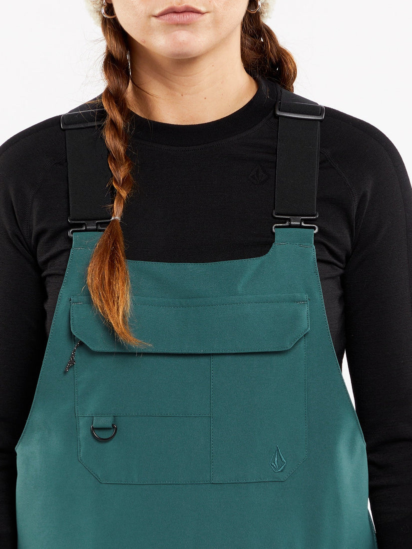 Womens Creston 3Dstretch Bib Overalls - Balsam (2023)