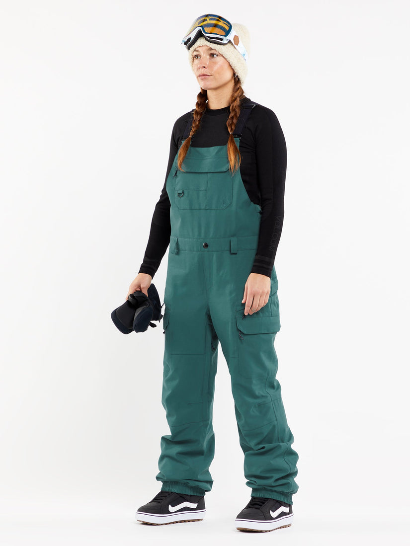 Womens Creston 3Dstretch Bib Overalls - Balsam (2023)