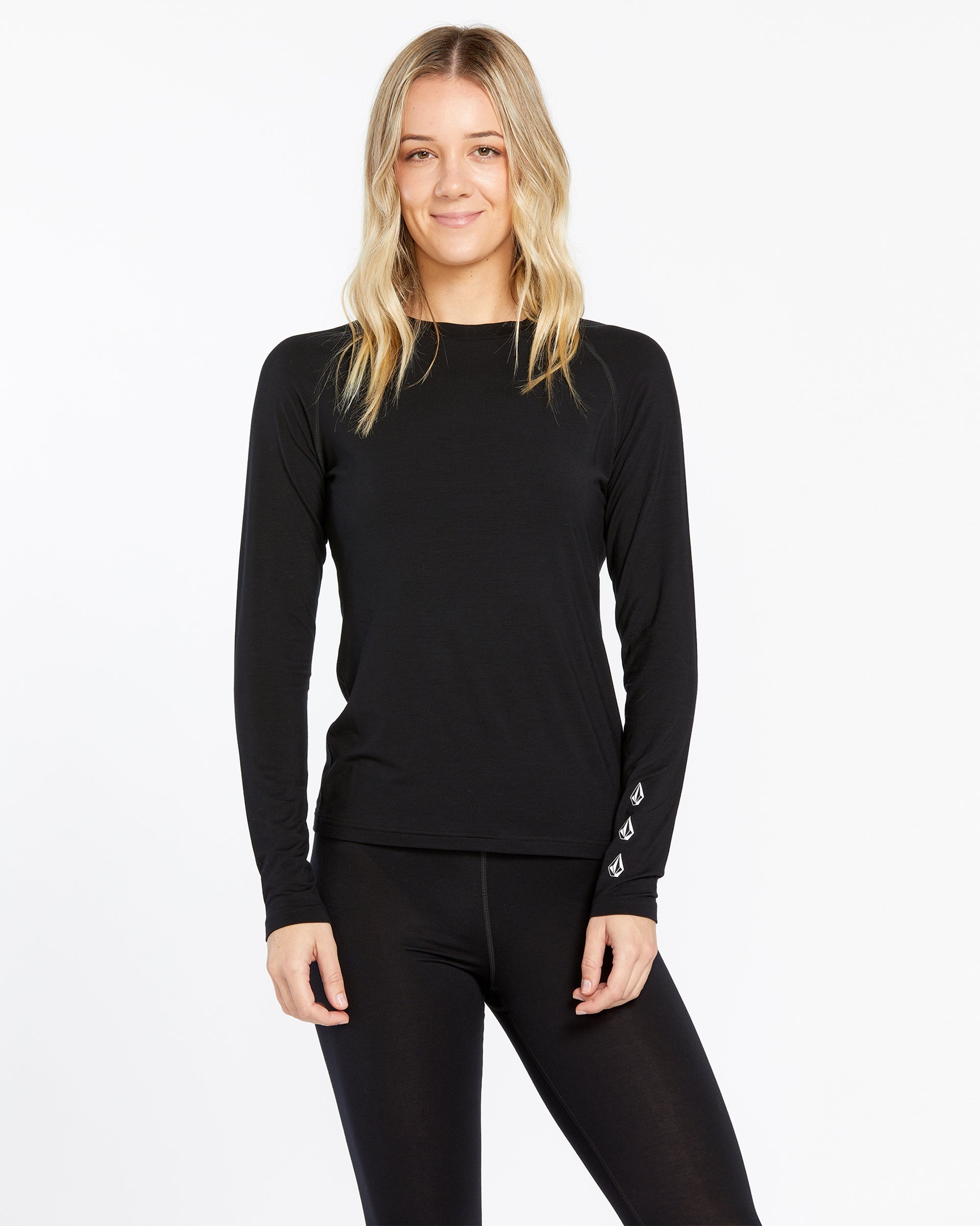 Womens Merino Blend Crew Long Sleeve T-Shirt