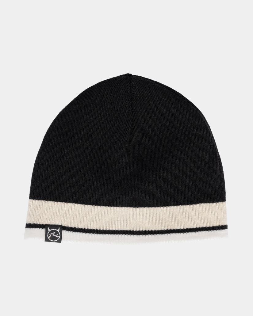 White Lines Reversible Beanie