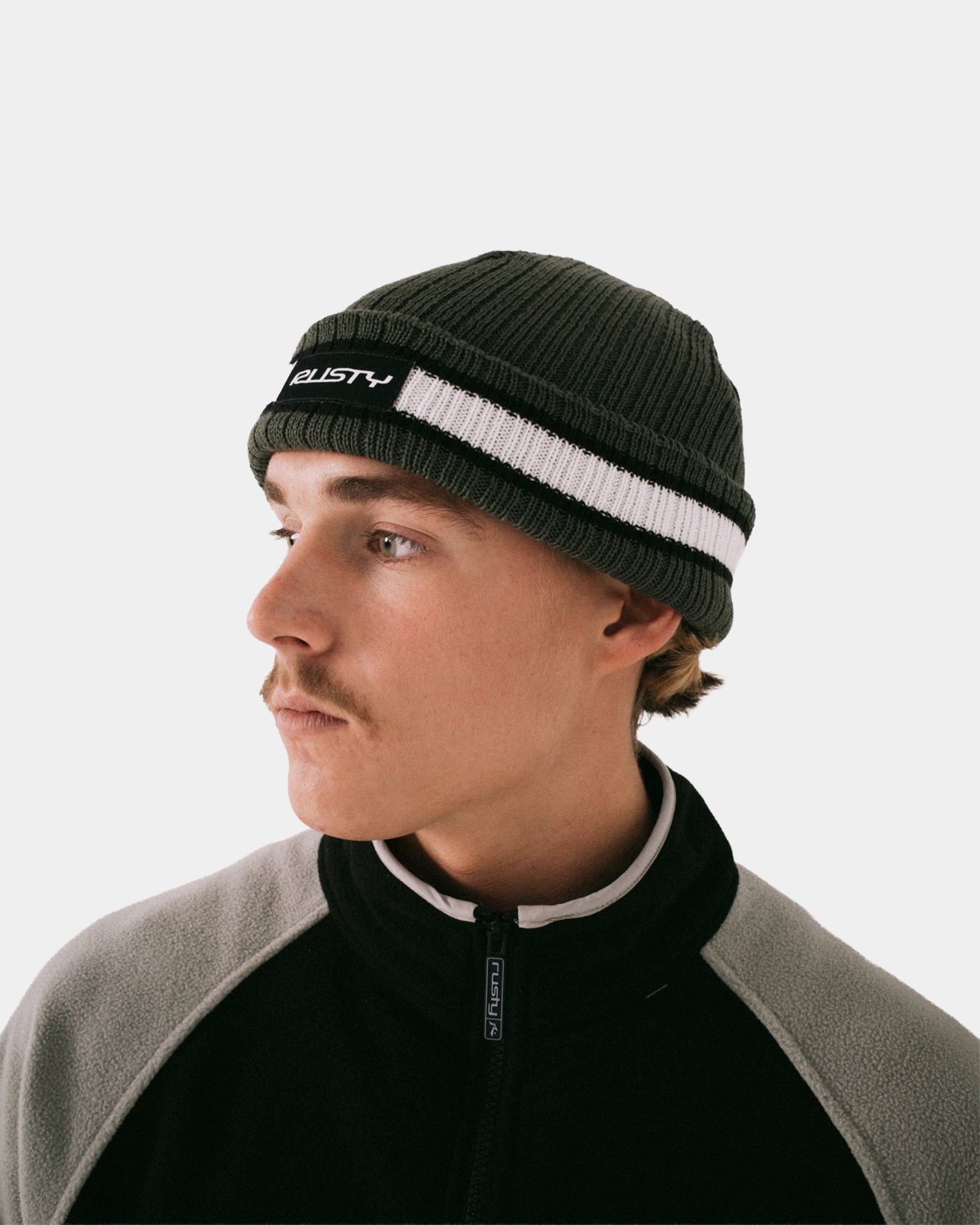 Mens Bones Reversible Beanie