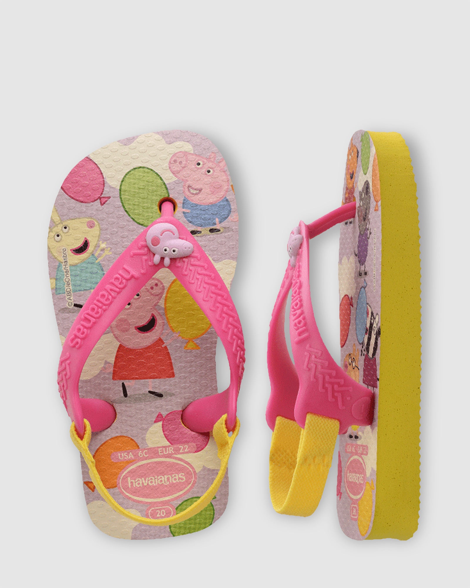 Pepa Pig Thongs CITRUS YELLOW 17/18