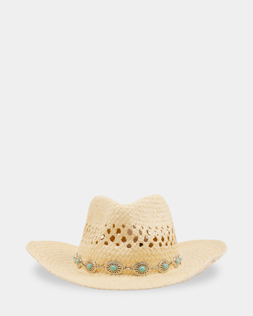 Womens Howdy Cowboy Straw Hat