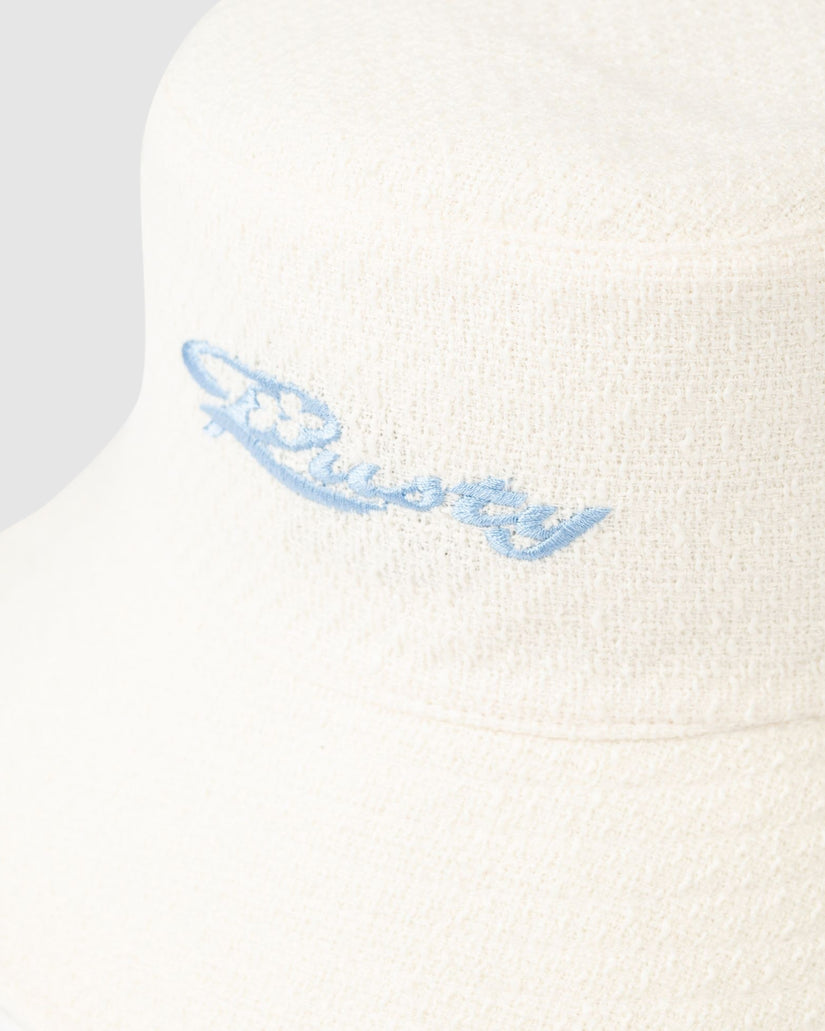 WOMENS BOBBY BOUCLE REVERSIBLE BUCKET HAT