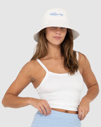 WOMENS BOBBY BOUCLE REVERSIBLE BUCKET HAT