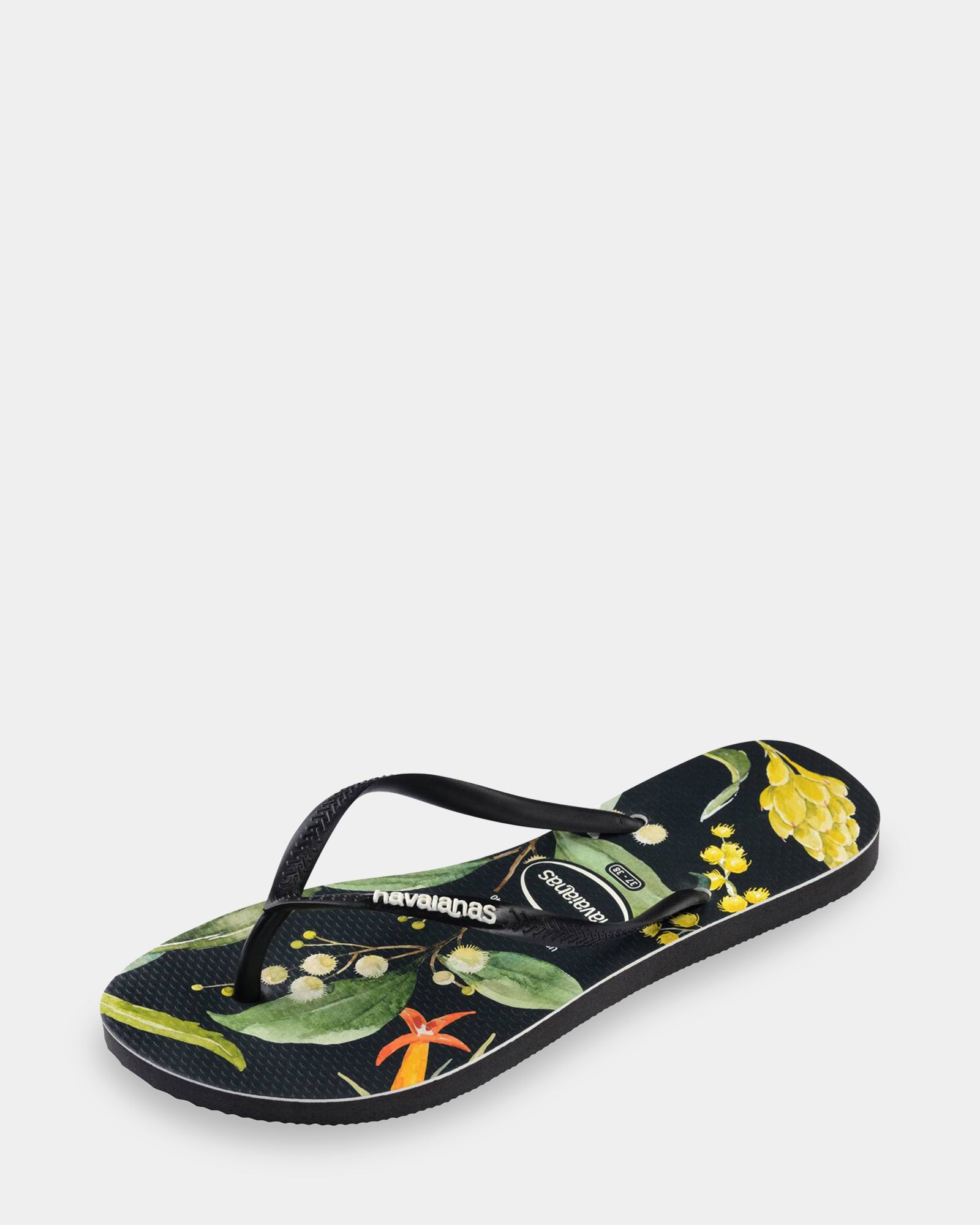 Womens Slim Bush Flower Thongs