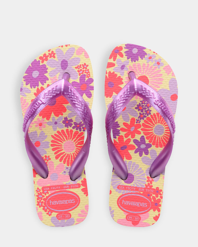 Girls 3 -9 Flores Thongs