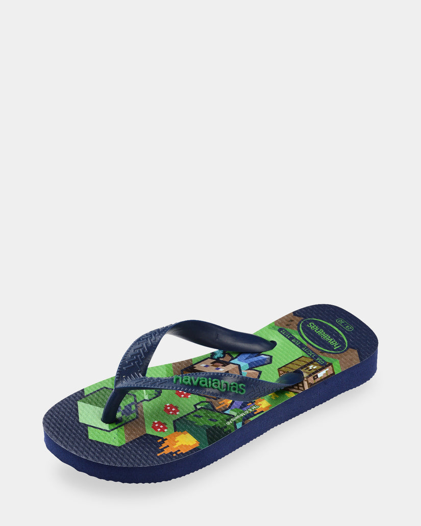 KIDS TOP MINECRAFT NAVY BLUE