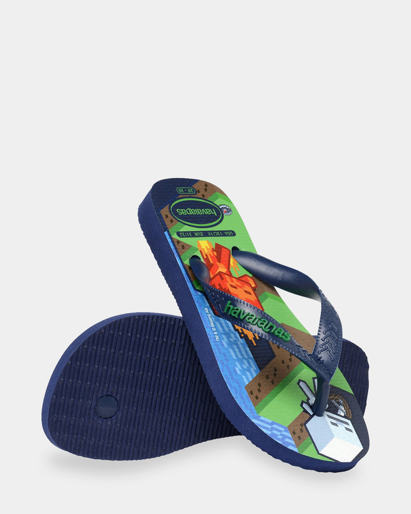 KIDS TOP MINECRAFT NAVY BLUE