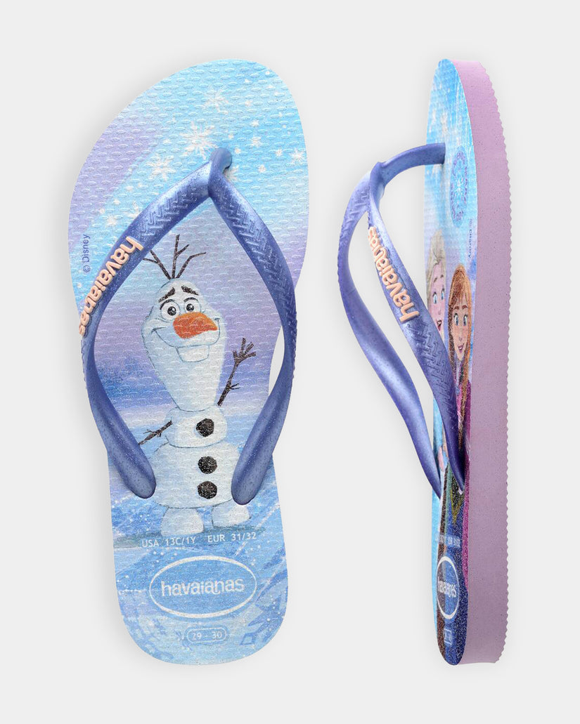 Girls 3-9 Slim Princess Frozen Thongs
