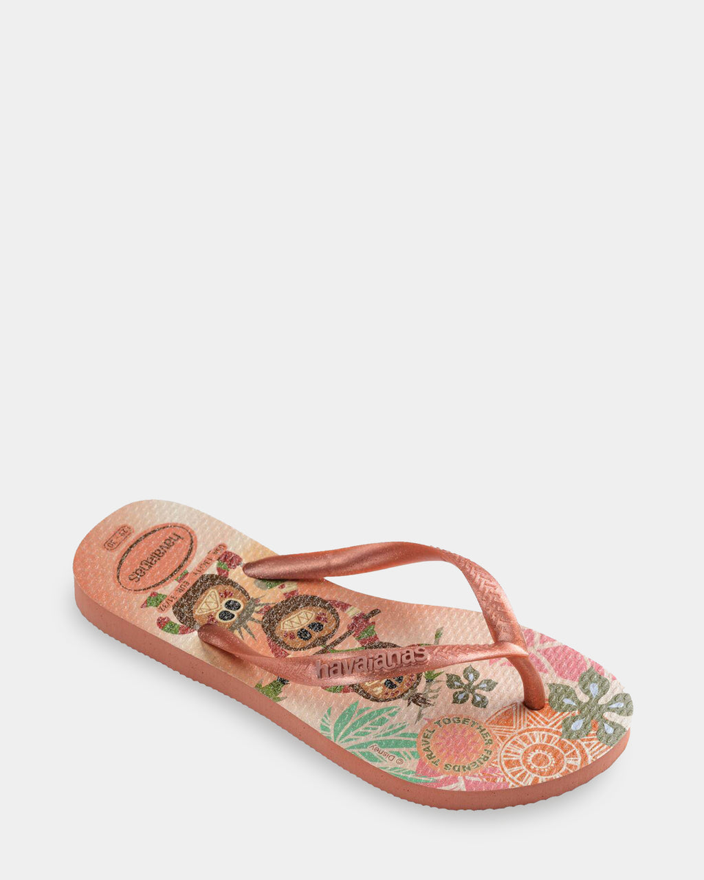 Girls 3-7 Slim Princess Moana Thongs