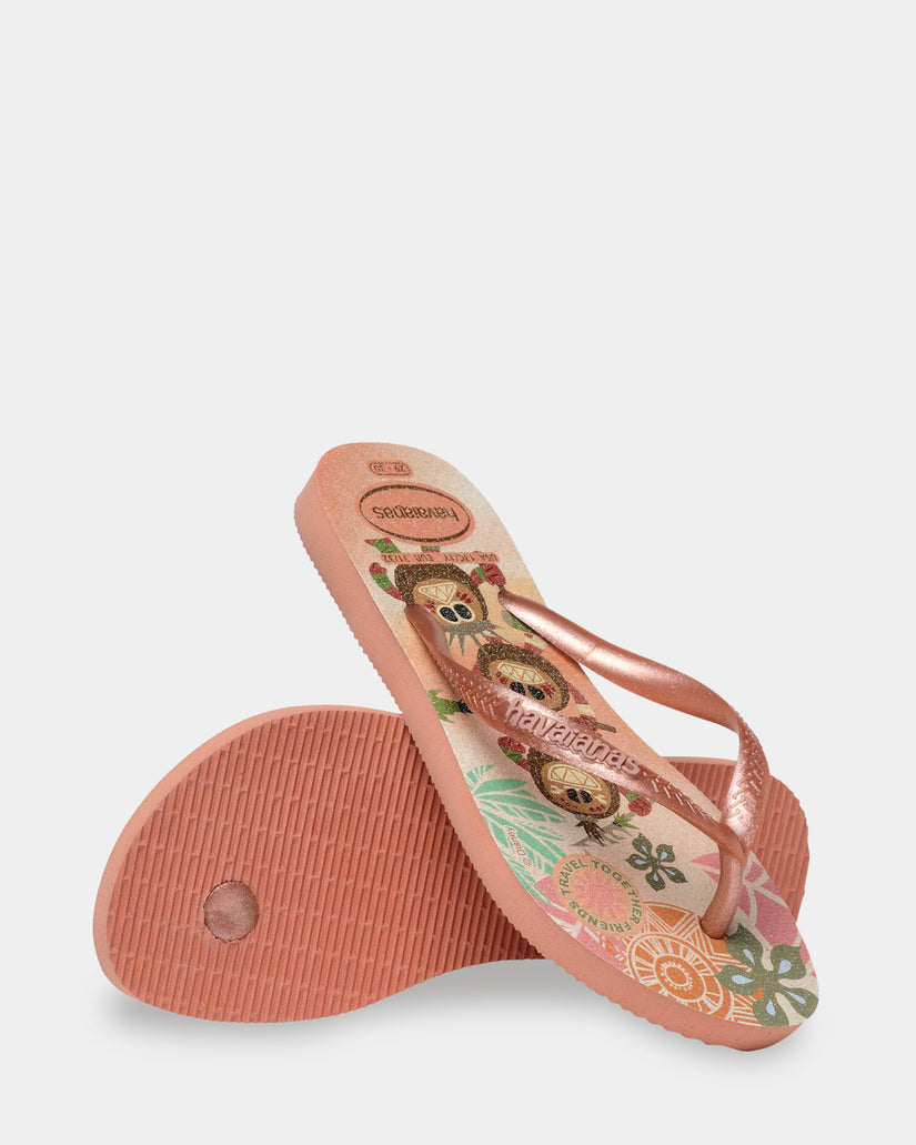 Girls 3-7 Slim Princess Moana Thongs