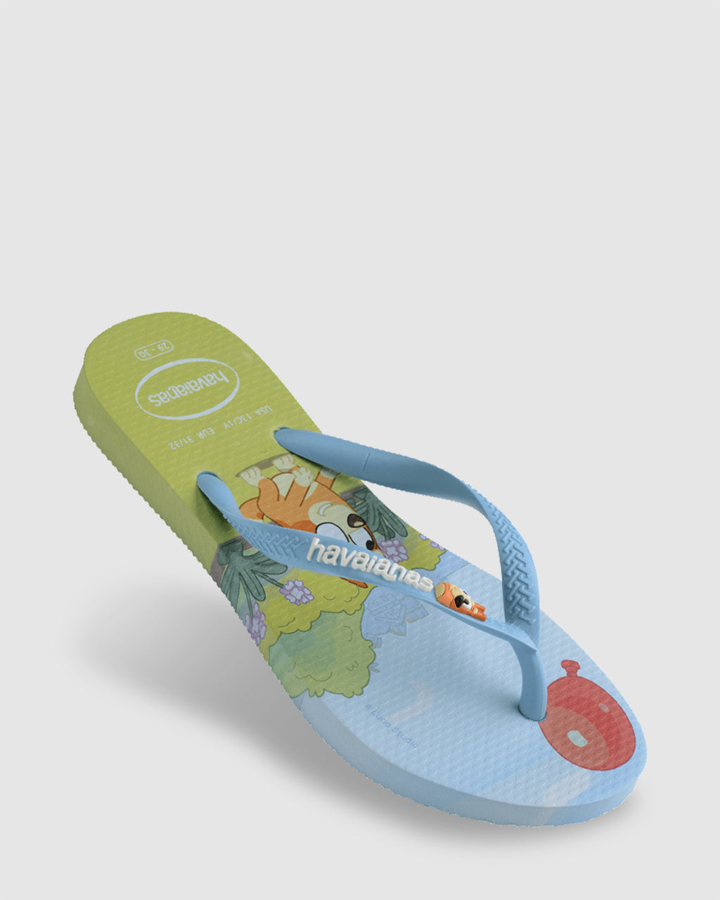 Girls 2-7 Slim Bluey Thongs