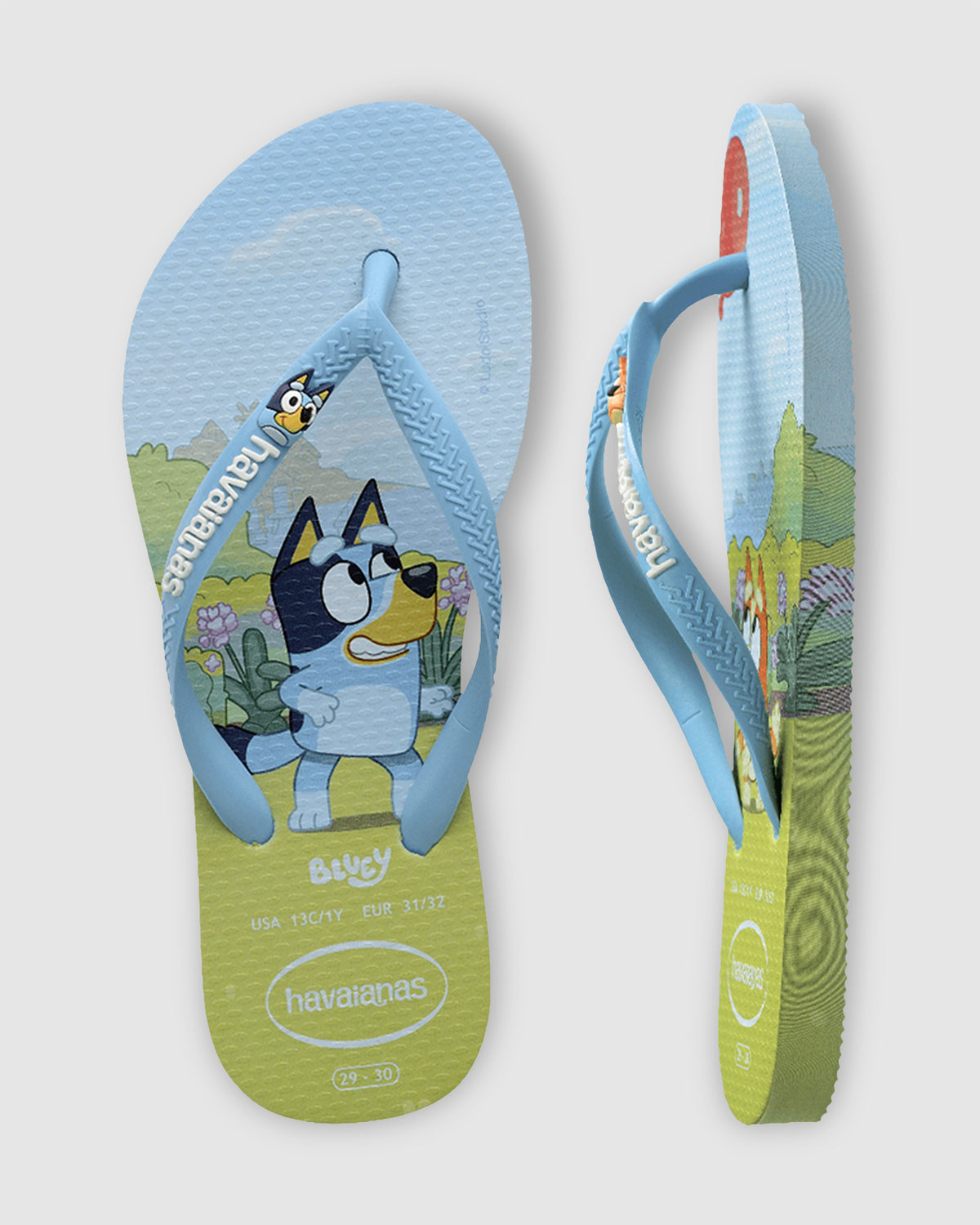 Girls 2-7 Slim Bluey Thongs