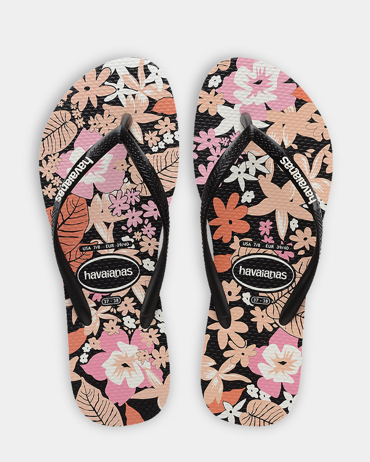 Girls 8-16 Slim Ditsy Bloom Thongs