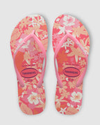 Girls 5-9 Slim Ditsy Bloom Pink Thongs