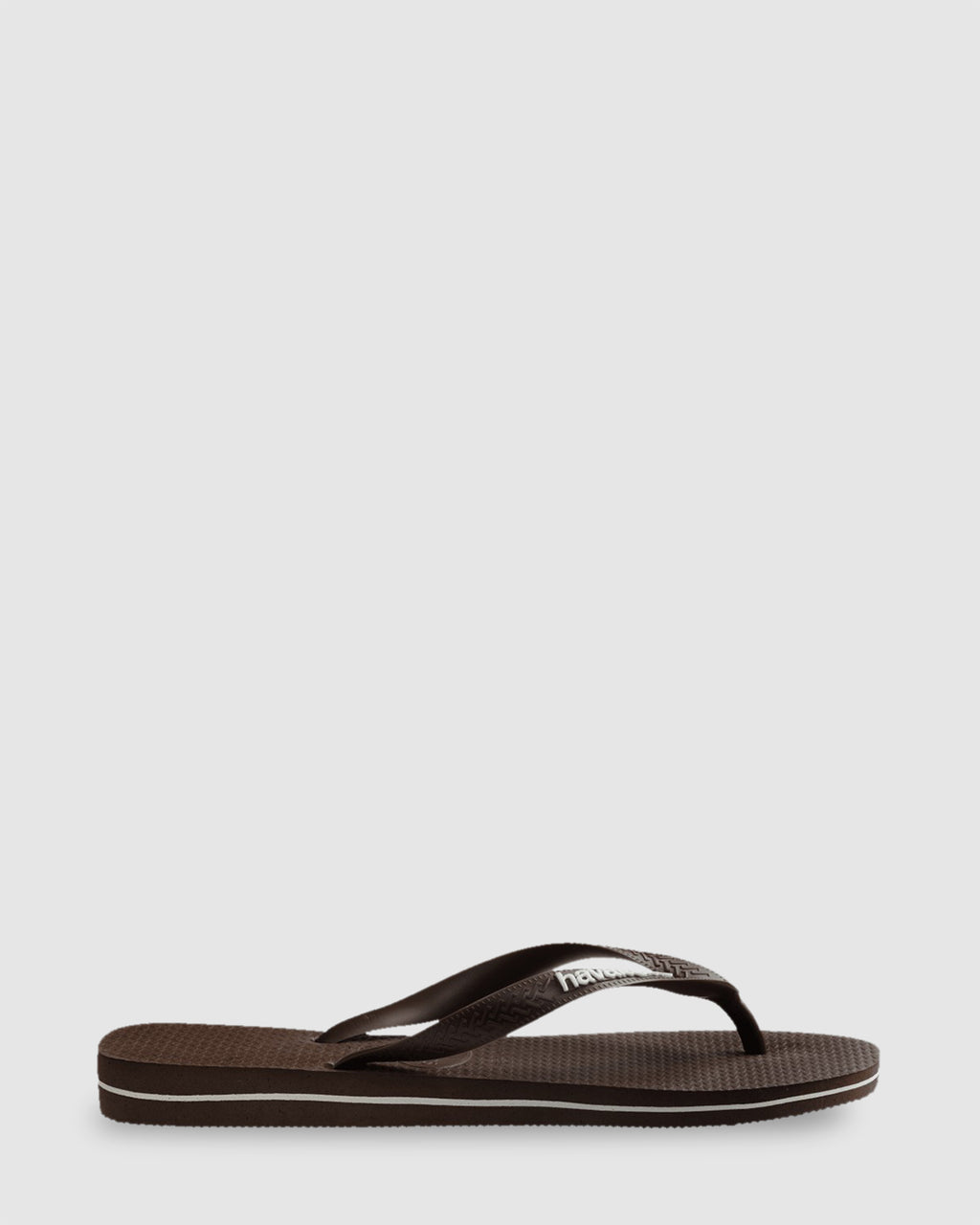 Mens Rubber Logo Thongs