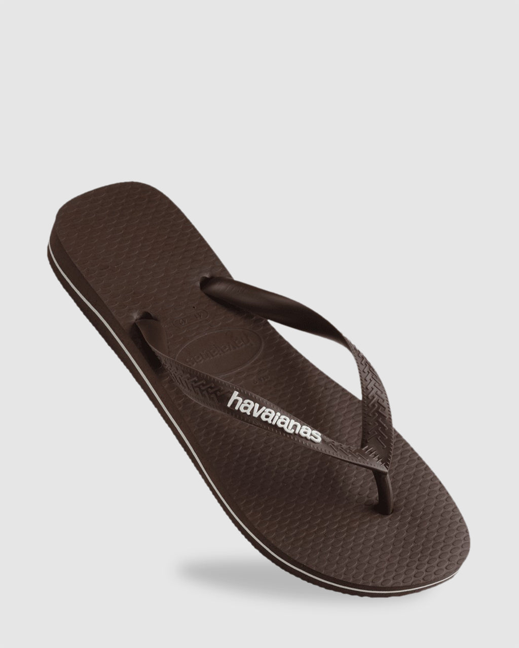 Mens Rubber Logo Thongs