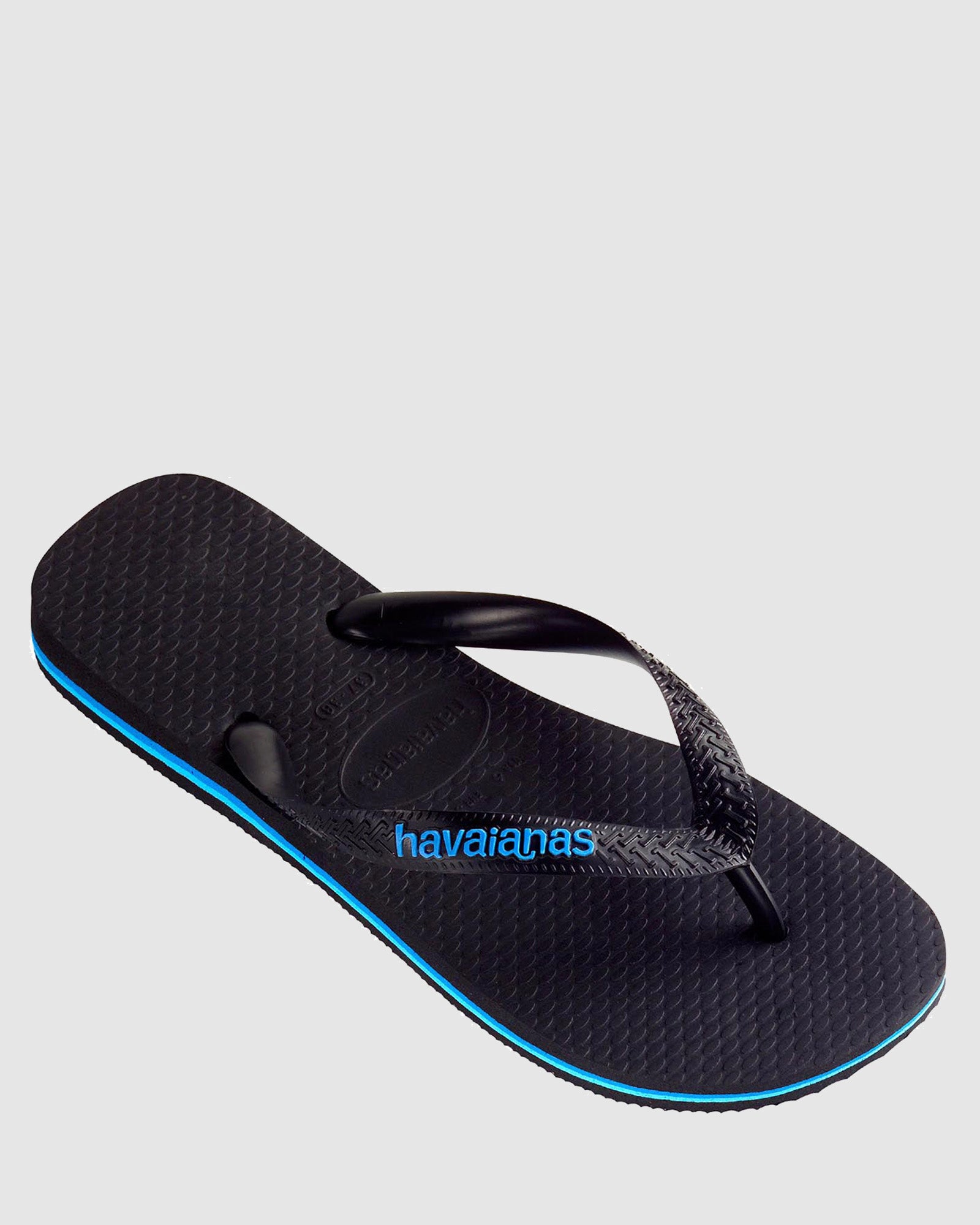 Mens Rubber Logo Thongs